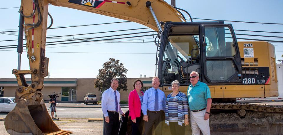 Camden County, NJ DOT and the NJ I-Bank commemorate the first Transportation Bank loan with a Ground-Breaking Ceremony