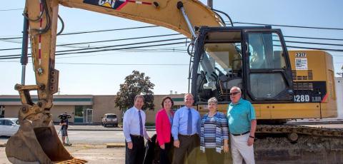 Camden County, NJ DOT and the NJ I-Bank commemorate the first Transportation Bank loan with a Ground-Breaking Ceremony